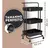 Carrinho Organizador Multiuso de Ferro 3 Prateleiras Preto - 41,5x34x88cm - loja online