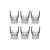 Conjunto de 6 Copos de Vidro Milano 380ml - comprar online