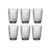 Jogo de 6 Copos Óptico em Vidro Dynasty 380ml
