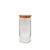 Pote De Vidro Tampa Bambu Vika 1000ml