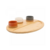 Conjunto 3 Petisqueiras com Bandeja de Bambu 33x25x4cm