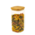 Pote de Vidro Quadrado Empilhável com Tampa de Bambu 1,4L Oikos