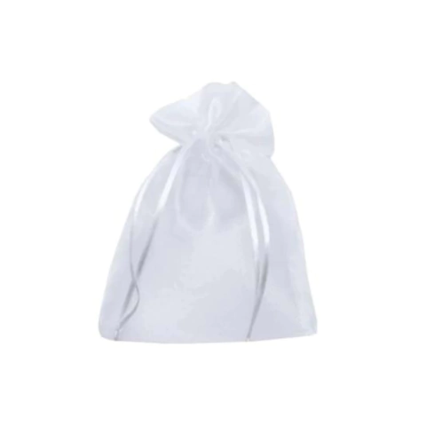 Sacos de Organza 25x40cm (branco) - Kit c/10 unidades