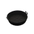 Forma Redonda de Silicone para Air Fryer Preta 19x8,5cm