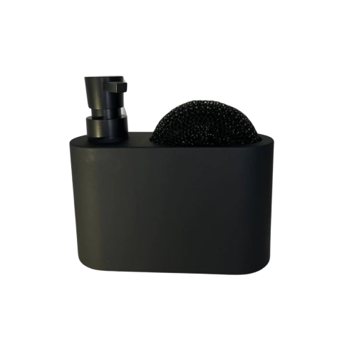 Dispenser para Detergente e Esponja Acqua Preto