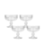 Conjunto 4 Taças para Sobremesa de Vidro Butterfly Wolff