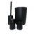 Conjunto para Banheiro Acqua Mood Preto 4 peças