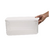 Caixa Organizadora Canelada Transparente Alta com Tampa 5,5L - 24x17x16cm - comprar online