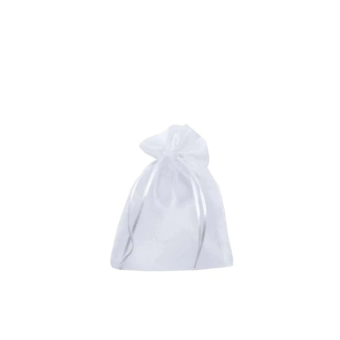 Sacos de Organza 13x18cm (branco) - Kit c/10 unidades