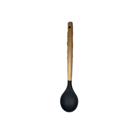 Colher em Silicone Cabo Bambu Global 31,5cm