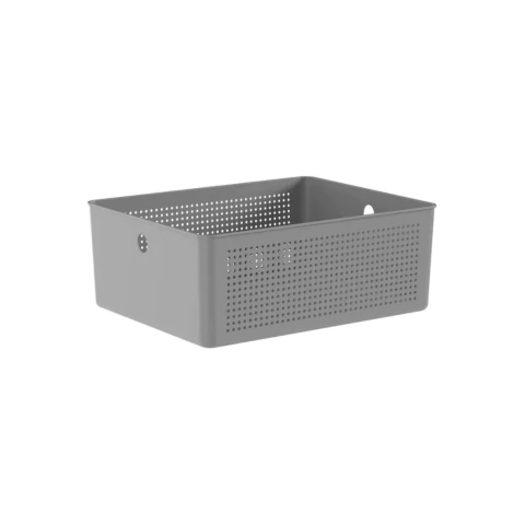 Cesto Flow 34x27x13cm Chumbo - comprar online