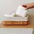 Cesto Retangular de Bambu com Forro 33x23x12cm - comprar online