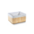 Cesto Retangular de Bambu com Forro 29x19x10cm - comprar online