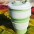 Copo Retrátil de Silicone com Tampa - 350ml - La Casa - Produtos Organizadores
