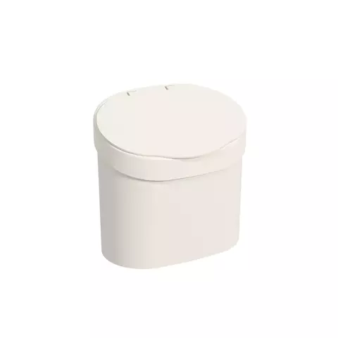 Lixeira para Pia com Tampa Coza 4L Bege - comprar online