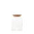 Pote de Vidro Borossilicato Quadrado com Tampa de Bambu 1L - comprar online