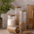 Pote de Vidro Lines com Tampa de Bambu 510ml - loja online