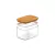 Pote Hermético Keep Retangular Tampa Bambu 0,65L na internet