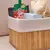 Cesto Retangular de Bambu com Forro 29x19x10cm - La Casa - Produtos Organizadores