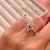 Anillo nudo de bruja con piedra natural en internet