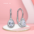Aros colgante c/ brisura gota cubic - comprar online