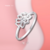 Anillo flor de loto y cubic - comprar online