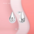 Aros gota con detalle cubic oval