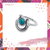 Anillo omega piedra