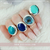 Anillo sello semi oval