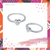 Anillo corazón micropave