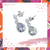 Aros colgante gota cubic