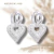 Aros huggies con dije corazón