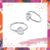 Anillo chapa ondulada y bolita - comprar online