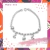 Pulsera micro-rolo con dijes (estrella y luna)