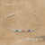 Pulsera cubic baguette multicolor