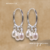 Aros argollas y 3 perlas