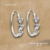 Aros argolla con cubic formas