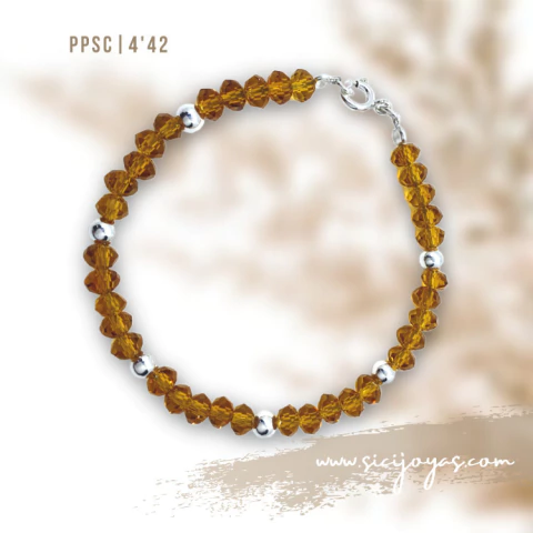 Pulsera cristales colores