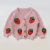 Romper Tricot Bordado Morangos bebê e infantil - Rosinha - Milkes