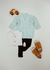 Casaco Tranças Oversized bebê e infantil - Menta - loja online