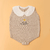 Romper Golinha Bordado Sunshine Tricot - Areia