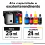 Kit Cartuchos Recarregáveis Compatíveis com HP 668XL Preto 25 ml e Colorido 24 ml para DeskJet 2975, 2989, 4375 e 4388 - comprar online
