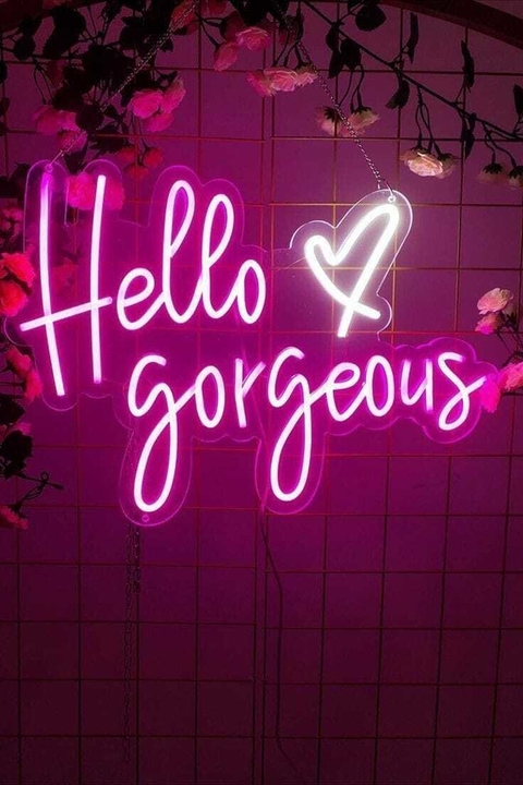 LETRERO NEÓN HELLO GORGEOUS