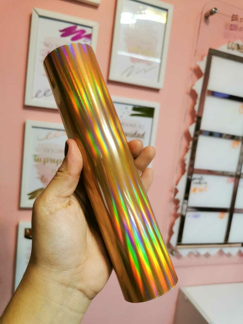 Rollo de foil ORO HOLOGRAFICO