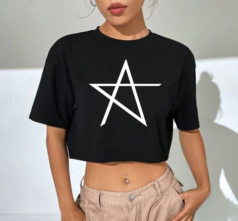 Remera pupera oversize estrella - Lali - comprar online
