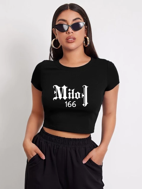 Remera baby tee 166 - Milo J - comprar online