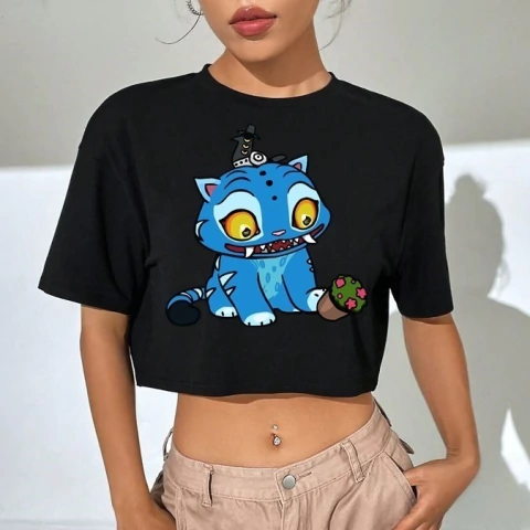 Remera pupera oversize tiger Derpy- KPop Demon Hunters - comprar online