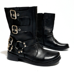 Bota de montar corta "BRATS" - Negro - comprar online