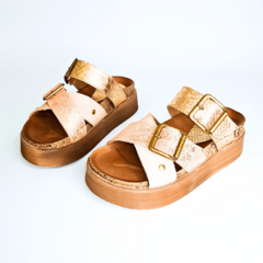 Sandalia baja "KORA" (Combinada) - Nahiara shoes