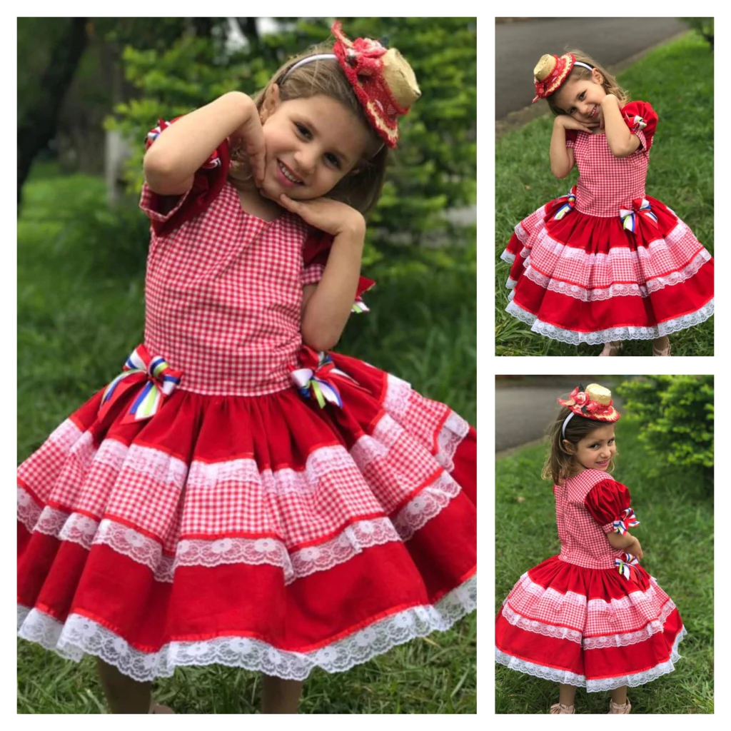 VESTIDO CAIPIRA BABADO